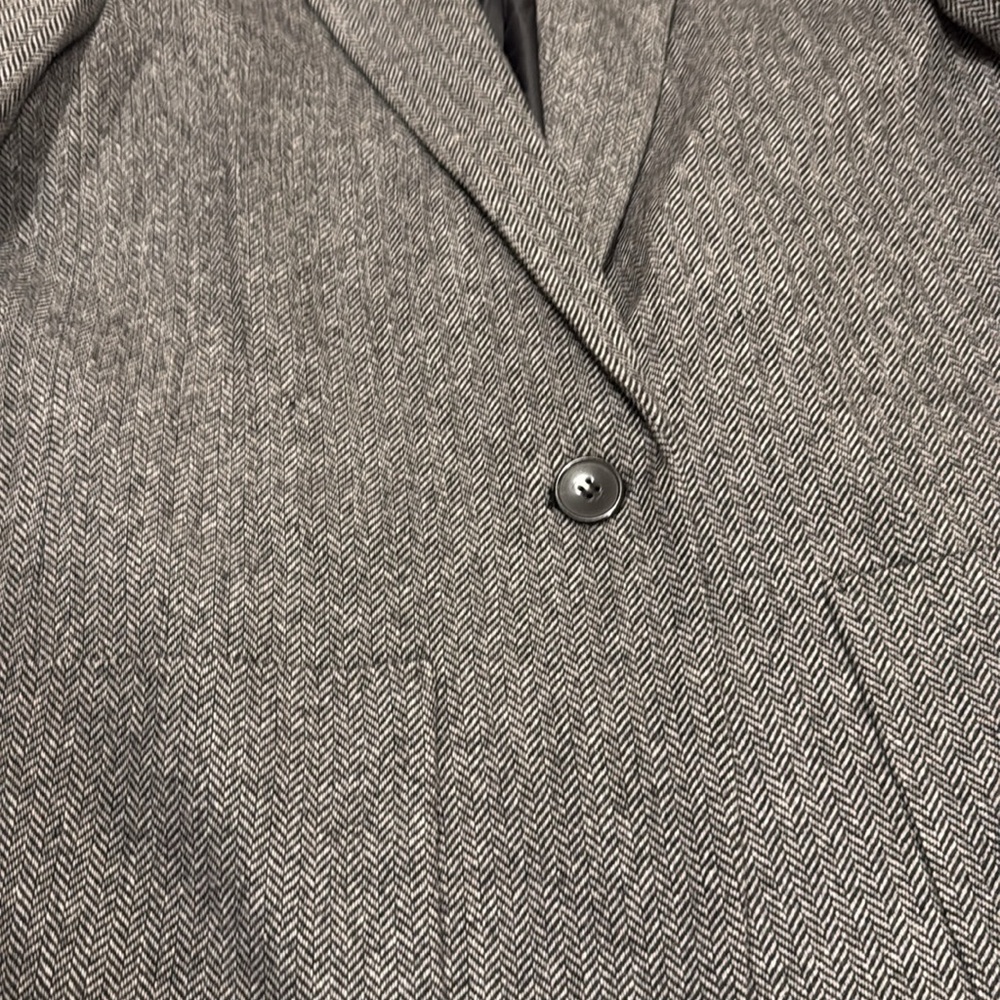 MADEWELL Larsen Blazer in Herringbone Size medium wool blend gray jacket - Picture 5 of 8